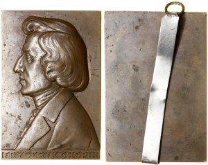 Poland, Frederic Chopin plaque, 1926, Warsaw