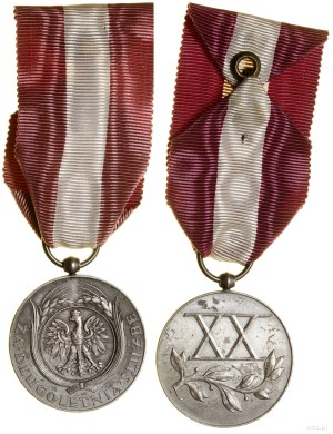 Poland, Silver Medal for Long Service (XX years), from 1938, Warsaw