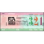Hungary. Entry Ticket to the Formula 1 World Championship Budapest August 9-11 1991