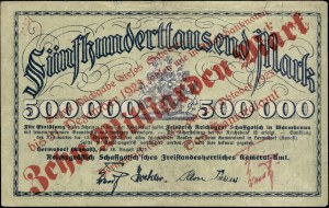 Poland. Sobieszów 10 Miliard Marek Overprint 500000 Marek 1923