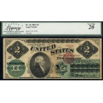 United States of America. 1862 2 Dollars Legal Tender Note