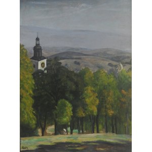 Irena WEISS-ANERI (1889-1981), Pejzaż z okolic Kalwarii Zebrzydowskiej