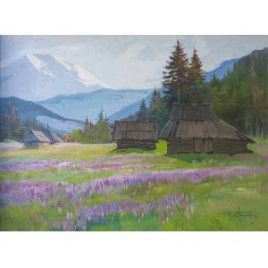 Michał STAŃKO (1901-1969), Krokusy na polanie tatrzańskiej