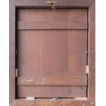 Bolesław ŁASZCZYŃSKI (1842-1909), Paleta malarska z portretem siostrzenicy artysty i autoportretem, 1902