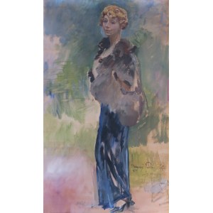 Wojciech KOSSAK (1856-1942), Portret Zofii Jachimeckiej, 1941