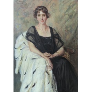 Jan Kazimierz OLPIŃSKI (1875-1936), Portret kobiety, 1924