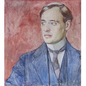 Stanisław JANOWSKI (1866-1942), Portret młodego mężczyzny, 1918