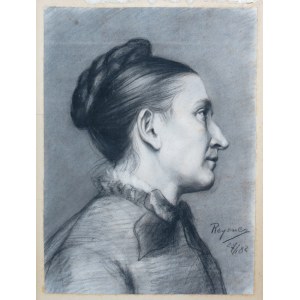 Mieczysław REYZNER (1861-1941), Portret starszej kobiety, 1882