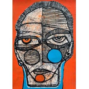 Ewelina LOCHMAN (née en 1978), Portrait M orange, 2022