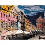 Tetiana OCHEREDKO (b. 1985), Old Market in Poznań, 2025