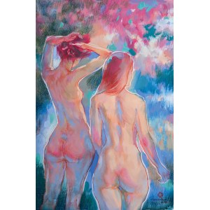Kateryna OCHEREDKO (b. 1985), A walk in the garden, 2025