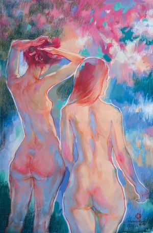 Kateryna OCHEREDKO (b. 1985), A walk in the garden, 2025