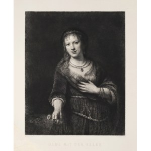 Rembrandt van RIJN (1606-1669), Dama z goździkiem, 1898