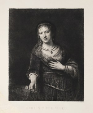 Rembrandt van RIJN (1606-1669), Lady with a Carnation, 1898