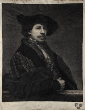 [Parchment] Rembrandt van RIJN (1606-1669), Self-Portrait, 1893