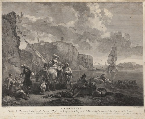 Jacques Philippe le BAS (1707-1783), Po kolacji (tyt.oryg. „L Apres Dinée”), 1742