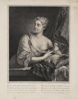 Jacques CHEREAU (1688-1776), Beauty with a Dove, 1840s-50s.