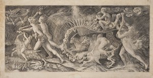 Agostino VENEZIANO (ca. 1490 - after 1536), On the way to the Sabbath or the witches' procession (original title 
