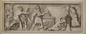Jean - Guillaume MOITTE (1746-1810), Last moments of Demosthenes, 1791