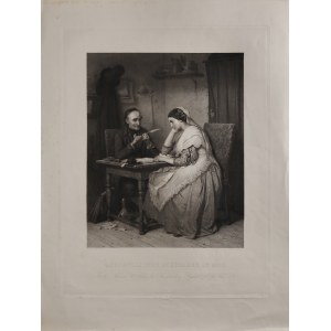 [Brzeg na Śląsku] Konstantin CRETIUS (1814-1901), U pisarza publicznego, (tyt.oryg.: „Oeffentlicher Schreiber in Rom”), 1856