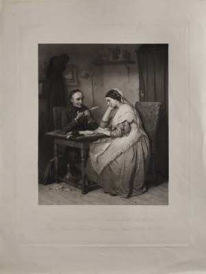 [Brzeg in Silesia] Konstantin CRETIUS (1814-1901), At the Public Writer, (tit.org.: 