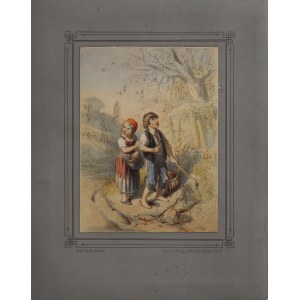 Theodor HOSEMANN (1807-1875), Mali szabrownicy w sadzie, 1854