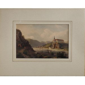 [hrabiowie Thun] August HAUN (1815-1894), Zamek Decin (Tetschen) w Czechach rodu Thun-Hohenstein, lata '50-60 XIX w.