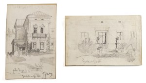 Ludomir DYMITROWICZ (1844-1923), Puzyn Palace in Gwoździec near Kolomyia, 1904