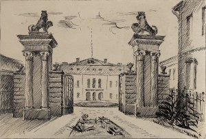 UNKNOWN artist (19th / 20th century), Biron Palace in Rundale, Latvia, early 20th century.