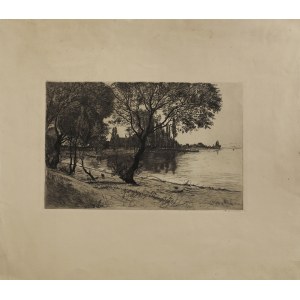 Carl Theodor MEYER - BASEK (1860-1932), Nad brzegiem Jeziora Bodeńskiego, pocz. XXw.