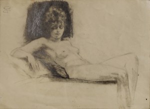 [Unknown portrait of Bruno Schulz] Wolfgang BREUER (1895-1927), Portrait of young artist Bruno Schulz from Drohobych, 1919