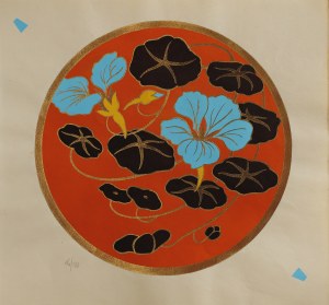 UNKNOWN artist (19th/20th century), Blue water lilies, 1920s-30s.