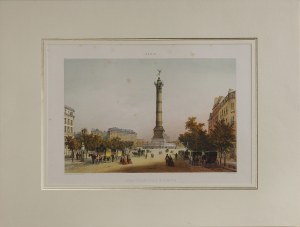 Jules ARNOUT (1814-1868), Paris - Place de la Bastille, (original title: 
