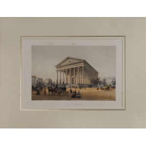 [Polski kościół w Paryżu] Jules ARNOUT (1814-1868), Paryż - Kościół św.Magdaleny, (tyt.oryg.: „Eglise de la Madeleine”), lata '40-50 XIX w.