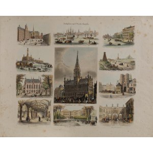 Artysta NIEOKREŚLONY (1 poł. XIX w.), Widoki Belgii i Niderlandów, (tyt.oryg.: „Belgien und Niederlande”), 1856