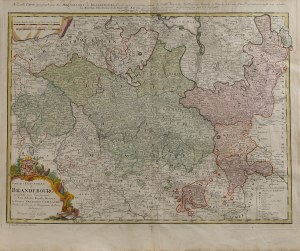 [Ziemia Lubuska, Pomerania] Franz Ludwig GÜSSEFELD (1744-1808), Map of Brandenburg, (original title: 