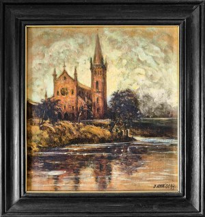 Dorota Falkowska-Adamiec, Church by the Lake, 1994