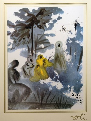 Salvador Dali, Ruth 1; 15-16 from the portfolio 40 Paintings of the Bible