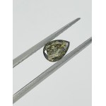 NATURAL POLISHED DIAMOND 0.39 NATURAL FANCY DARK BROWN GREENISH YELLOW - - GIA - 935-3