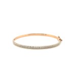 14K ROSE GOLD BRACELET 13 GR WITH DIAMONDS - DH-B268
