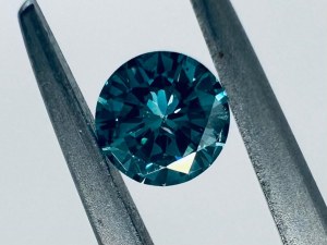 NATURAL POLISHED DIAMOND 0.23 FANCY INTENSE BLUE* - SI1 - AI30701-2
