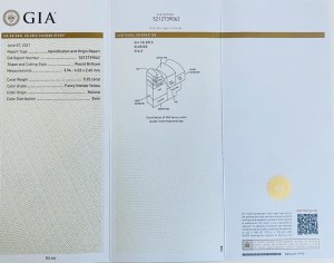 NATURAL POLISHED DIAMOND 0.25 FANCY INTENSE YELLOW - - GIA - F10502A-17