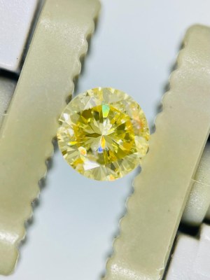 NATURAL POLISHED DIAMOND 0.25 FANCY INTENSE YELLOW - - GIA - F10502A-17