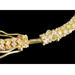 14K YELLOW GOLD TENNIS BRACELET WITH ROUND BRILLIANT-CUT LAB-GROWN DIAMONDS