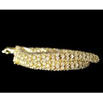 14K YELLOW GOLD TENNIS BRACELET WITH ROUND BRILLIANT-CUT LAB-GROWN DIAMONDS