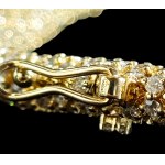 14K YELLOW GOLD TENNIS BRACELET WITH ROUND BRILLIANT-CUT LAB-GROWN DIAMONDS