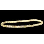 14K YELLOW GOLD TENNIS BRACELET WITH ROUND BRILLIANT-CUT LAB-GROWN DIAMONDS