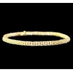 14K YELLOW GOLD TENNIS BRACELET WITH ROUND BRILLIANT-CUT LAB-GROWN DIAMONDS