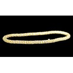14K YELLOW GOLD TENNIS BRACELET WITH ROUND BRILLIANT-CUT LAB-GROWN DIAMONDS