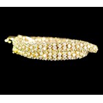 14K YELLOW GOLD TENNIS BRACELET WITH ROUND BRILLIANT-CUT LAB-GROWN DIAMONDS